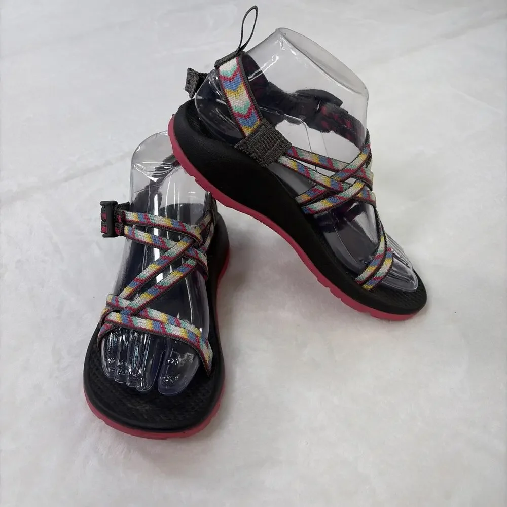 Chaco Girl's ZX/2 Size 4 Grey / Multi Color EUC Benefits Charity